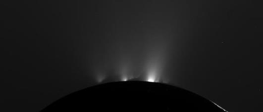 Cassini Catches Enceladus in Action