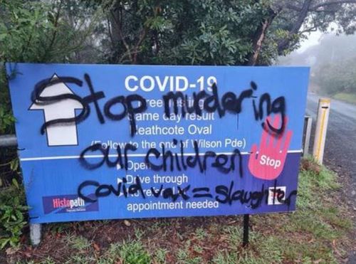 Heathcote COVID testing site vandalism